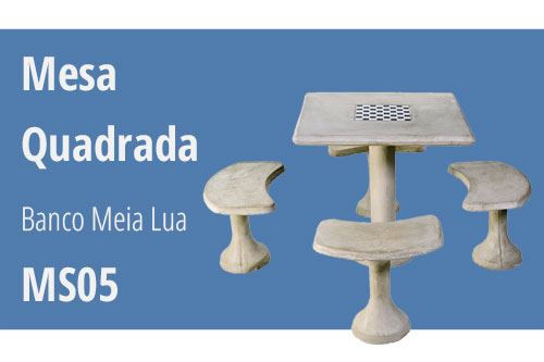 Mesas de Concreto - Bancos de Cimento | Moldart Bancos e Mesas