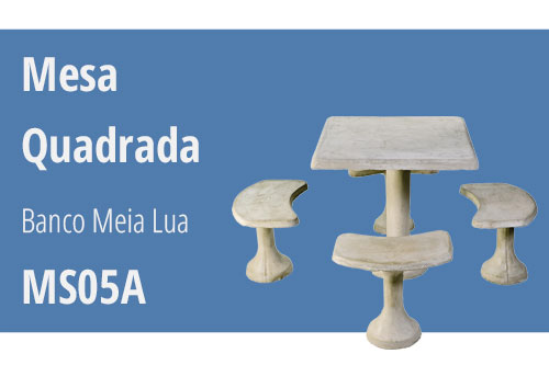 Mesas de Concreto - Bancos de Cimento | Moldart Bancos e Mesas
